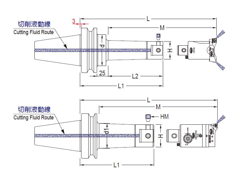 MAS403 BT 鏜孔刀柄
